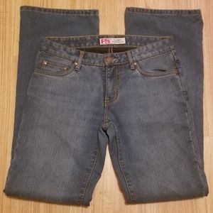 F5 FIVE Women's Jeans Med Wash Bootcut 27/32 Lined